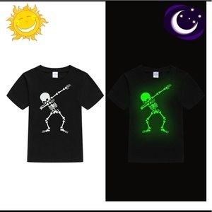 Glow In The Dark Dabbing Skeleton T-Shirt